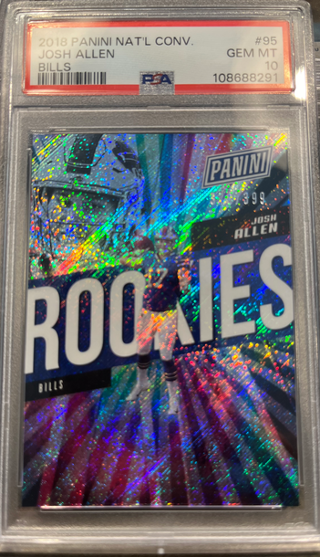 2018 Panini Nat’L Conv Josh Allen RC #95 PSA 10