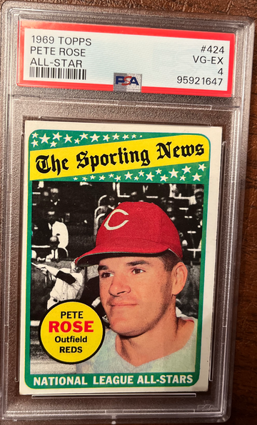 1969 Topps Pete Rose AS #424 PSA 4 VG/EX
