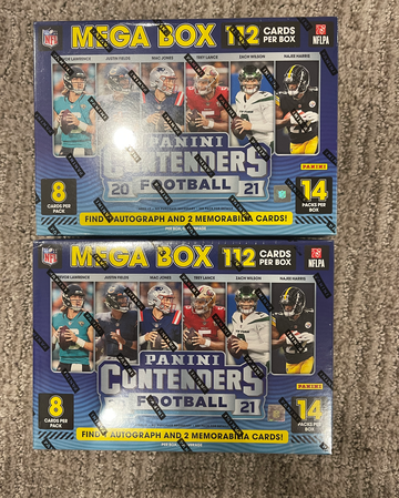 (2) 2021 Contenders Mega Boxes