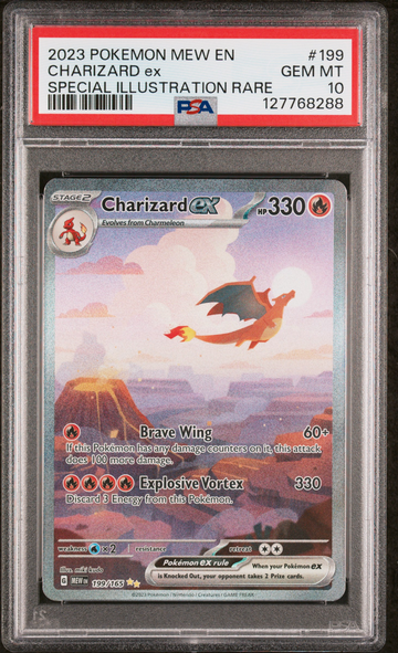Charizard EX 199/165 PSA 10 Special Illustration Rare Holo Pokémon 151 English