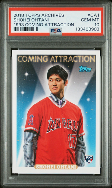 2018 Archives Shohei Ohtani Rookie Coming Attraction #CA1 PSA 10