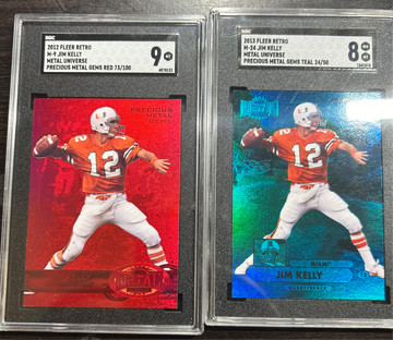 (2) Jim Kelly Miami Hurricane/Buffalo Bills PMG