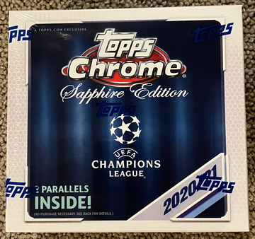 2020-21 Topps Chrome Sapphire Edition UEFA Champions League Sealed Box