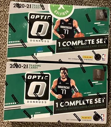 2020-21 Donruss Optic Fanatics Complete Basketball Set - Total 2 Sealed/New Sets - Anthony Edwards RC