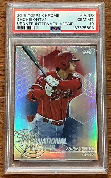 2018 Topps Chrome Shohei Ohtani Update-International Affair PSA 10 #IA-SO RC