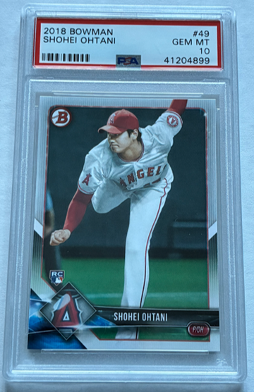 2018 Bowman Shohei Ohtani #49 PSA 10 RC Rookie