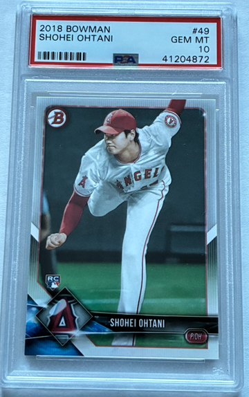2018 Bowman Shohei Ohtani #49 PSA 10 RC Rookie