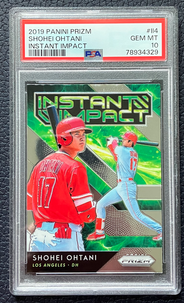 2019 Panini Prizm Shohei Ohtani Instant Impact PSA 10 #114