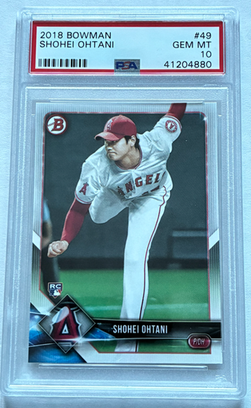 2018 Bowman Shohei Ohtani #49 PSA 10 RC Rookie MVP