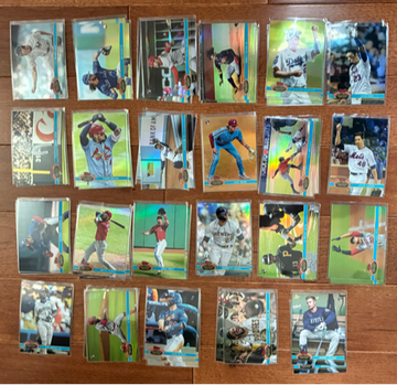 2021 Stadium Club Chrome 49 Card Lot of Chrome Variations, Trout, Acuna, Jeter