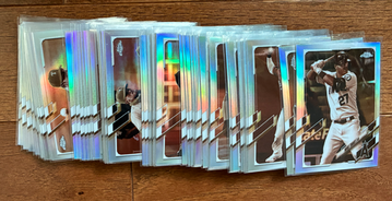 2021 Topps Chrome Baseball Lot of 61 Sepia Refractors, RC's, Judge, Trout