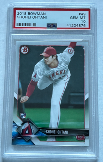 2018 Bowman Shohei Ohtani #49 PSA 10 RC Rookie MVP