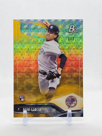 2021 Bowman Platinum FOILFRACTOR 1/1 Deivi Garcia!!