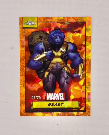 2024 Topps Chrome Marvel Orange Refractor 2/25 BEAST