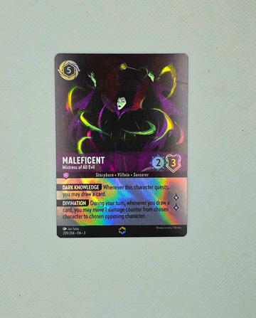 Disney Lorcana TCG Enchanted Foil RARE 209/204 Maleficent Mistress of Evil