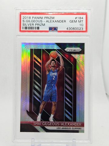 2018 PANINI PRIZM SILVER SHAI GILGEOUS ALEXANDER PSA 10!