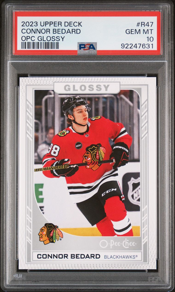 2023 Upper Deck Connor Bedard OPC Glossy PSA 10