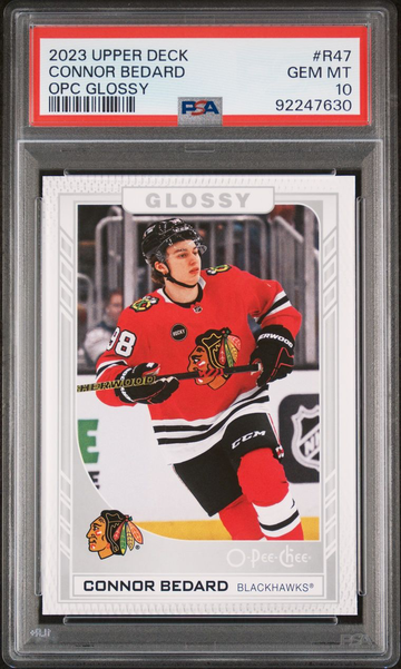 2023 Upper Deck Connor Bedard OPC GlossyPSA 10
