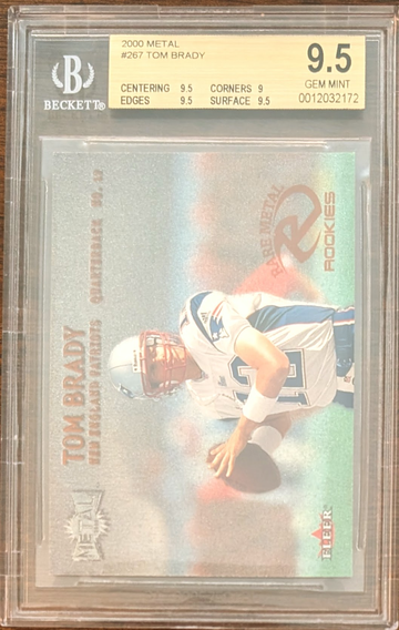 2000 Tom Brady Metal BGS 9.5