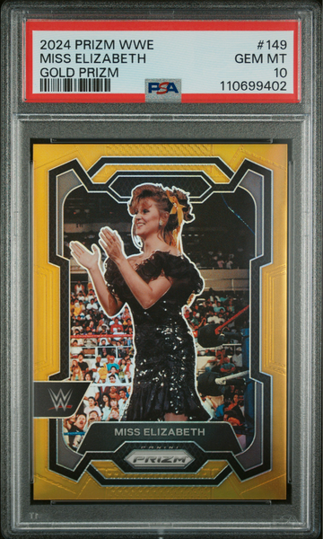 2024 Panini WWE PRIZM Miss Elizabeth True Gold PRIZM #/10 PSA 10 POP 1