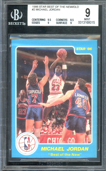 1986 Star Michael Jordan Best of the New/Old BGS 9