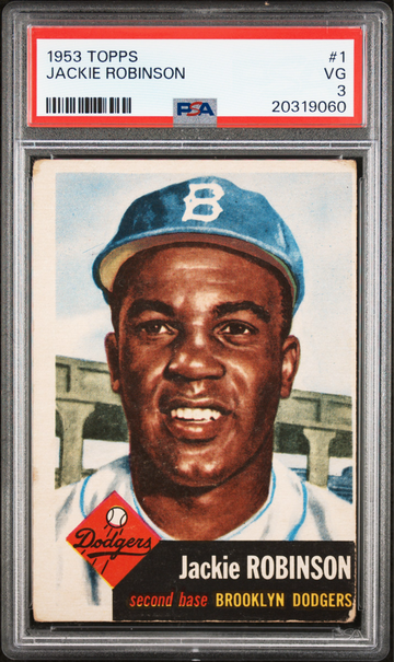 1953 TOPPS #1 JACKIE ROBINSON PSA 3