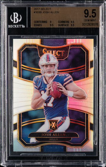 Josh Allen 2017 Select #303 BGS 9.5