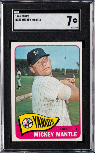 Mickey Mantle 1965 Topps #350 SGC 7