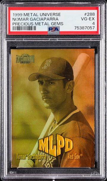 1999 Metal Universe Nomar Garciaoarra Precious Metal Gems #288 PSA 4