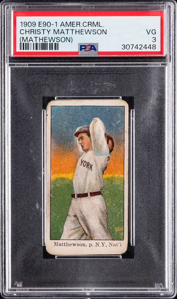 1909 E90-1 American Caramel Christy Mathewson PSA 3