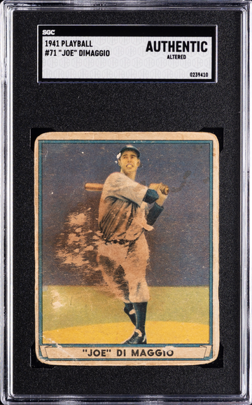 1941 Playball Joe DiMaggio #71 SCG Authentic Altered