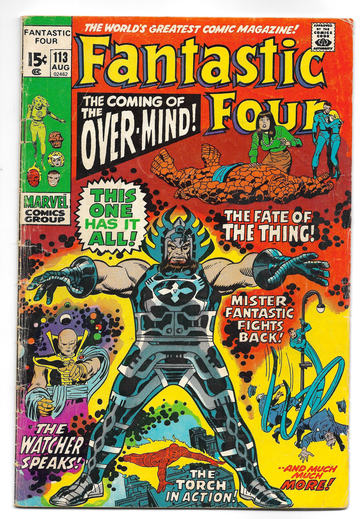 Fantastic Four #113 (1971) 1st Appearance of Over-Mind