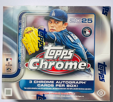 2025 Topps Chrome Hobby Jumbo Box BRAND NEW SEALED 3 AUTOS