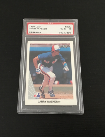 1990 Leaf Larry Walker PSA NM-MT