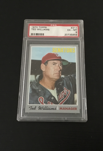 1970 Topps Ted Williams PSA EX-MT