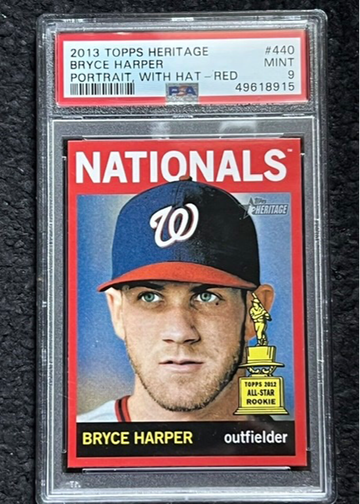 2013 Topps Heritage Bryce Harper Portrait Red!