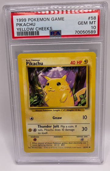 1999 Pokemon Pikachu PSA10 