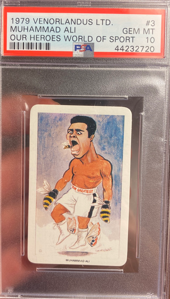 1979 Muhammad Ali Venorlandus LTD PSA 10 Gem Mint Our Heroes World Of Sport #3
