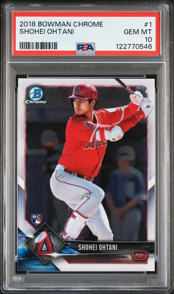 2018 Bowman Chrome Shohei Ohtani Rookie - PSA 10!