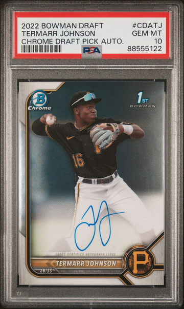 2022 Bowman Chrome Draft Termarr Johnson Prospect Auto PSA 10