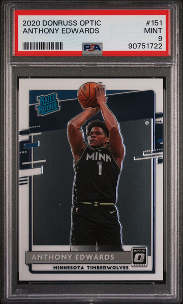 2020 Donruss Optic Anthony Edwards Rated Rookie PSA 9