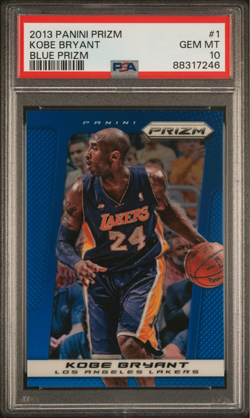 PSA 10 2013 Panini Prizm Kobe Bryant Blue Prizm #1