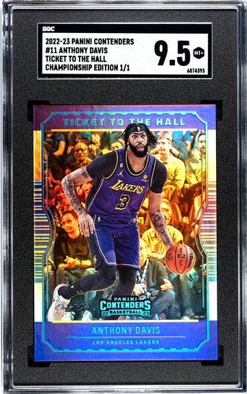 2022-23 Panini Contenders Anthony Davis ... Tickets to the Hall Platinum 1/1
