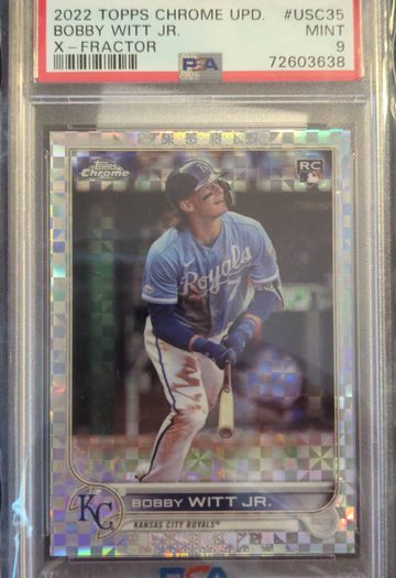 2022 Topps Chrome Update Bobby Witt Jr Xfractor PSA 9