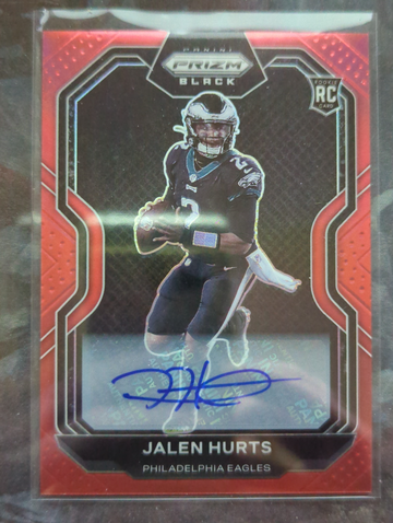 2020 Chronicles Prizm Black Jalen Hurts Red Auto /99