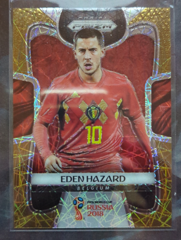2018 Prizm World Cup Eden Hazard Gold Lazer /15