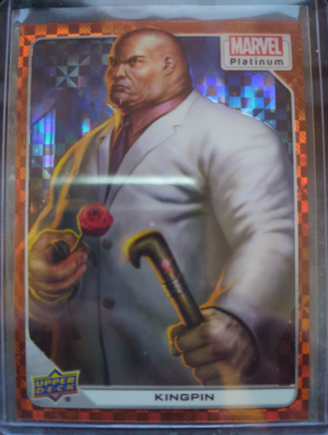 2024 Marvel Platinum Kingpin Orange Checker /33