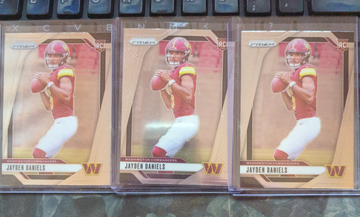 3x 2024 Prizm Jayden Daniels base cards