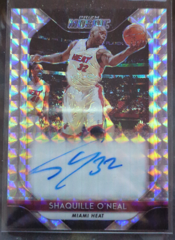 2018-19 Prizm Mosaic Shaquille O'Neal Auto 