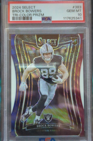 2024 Select Brock Bowers Tri Color Suite level /149 PSA 10 POP 2